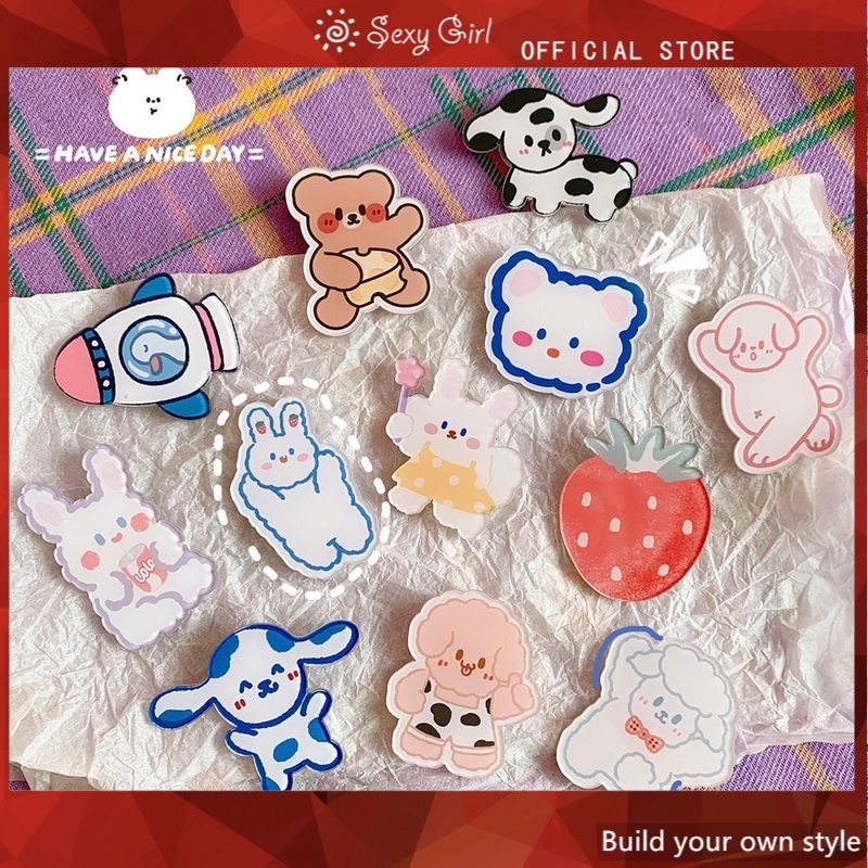 Ghim cài áo họa tiết dễ thương tùy chọn