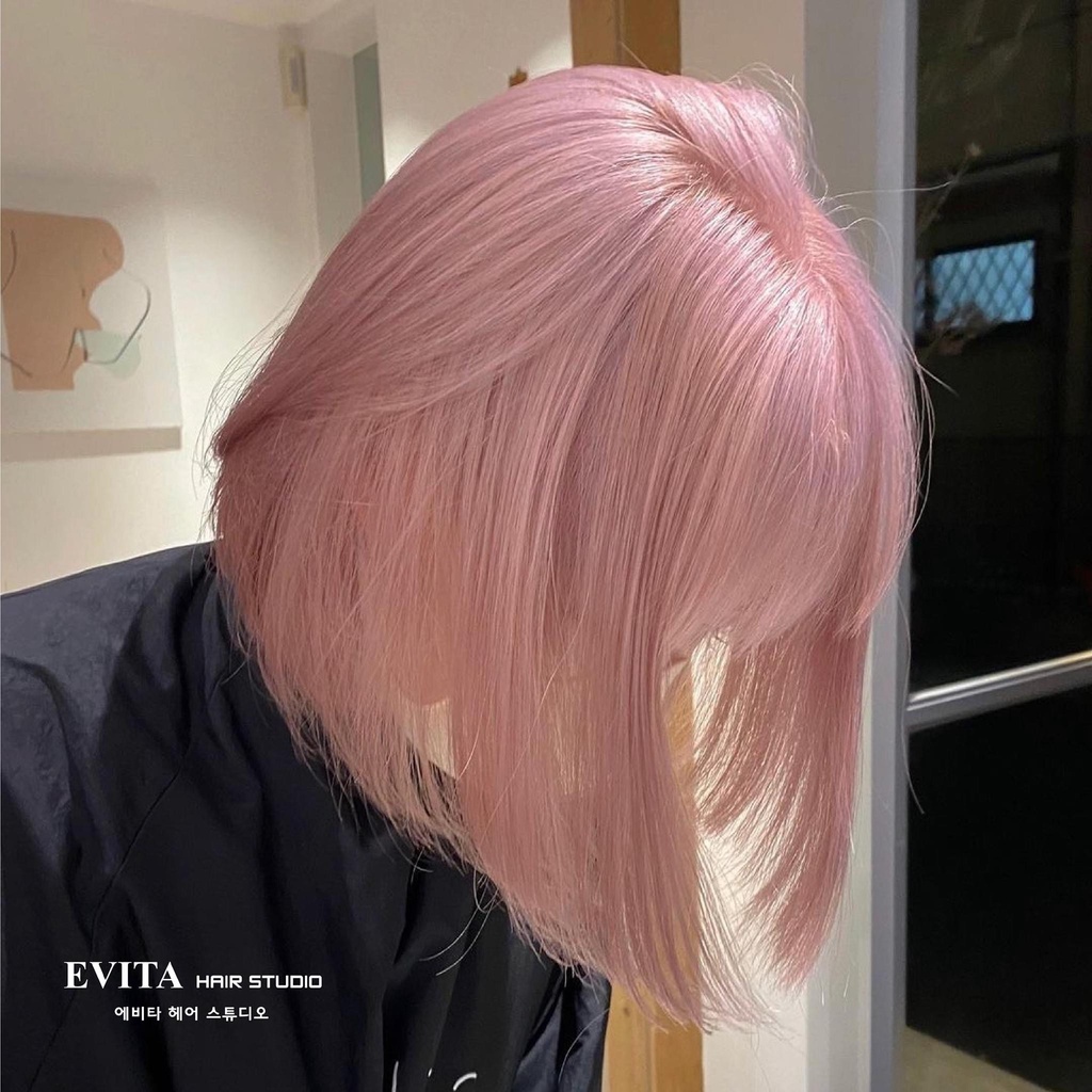 Thuốc nhuộm tóc Baby pink kèm tây
