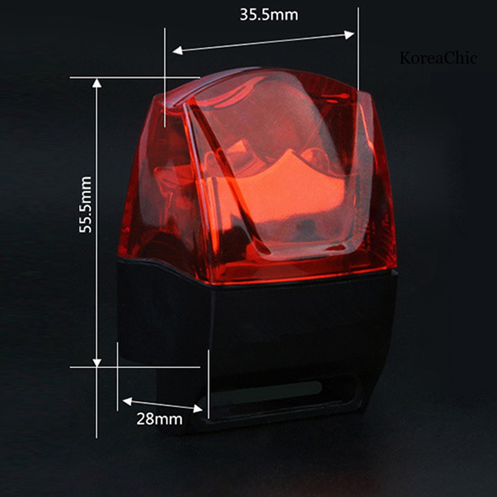 Đèn Led Đuôi Xe Đạp Cảnh Báo Chống Nước Có Nam Châm