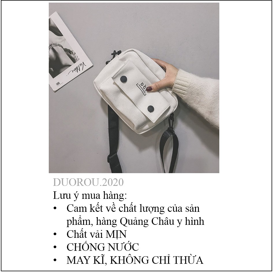 [HÀNG SẴN] Túi Vải Canvas Đeo Chéo Phong Cách Hàn Quốc Dành Cho Nữ CHỐNG NƯỚC, CÁ TÍNH 019