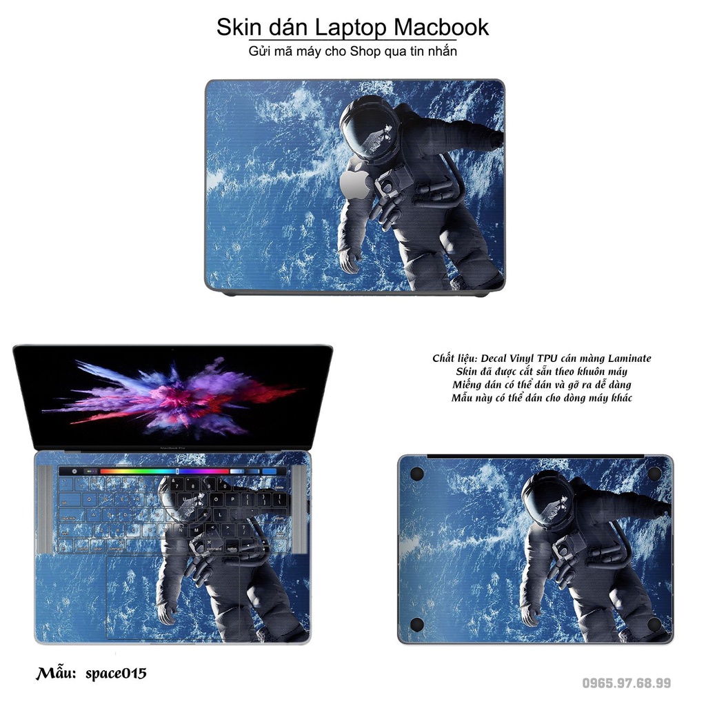 Skin dán Macbook mẫu không gian (đã cắt sẵn, inbox mã máy cho shop)