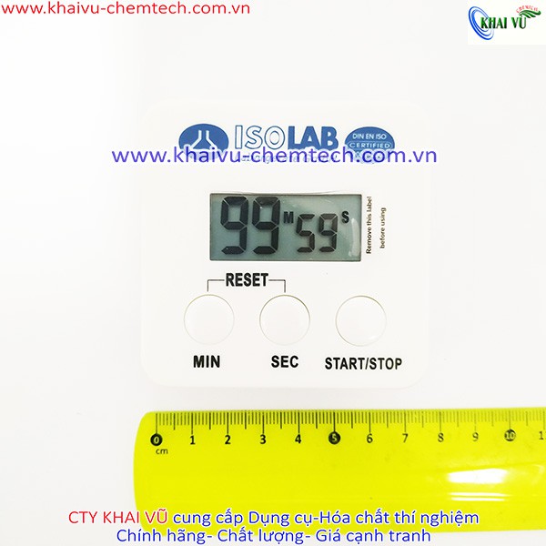 [Hãng ISOLAB- ĐỨC] Đồng hồ điện tử hẹn giờ đếm ngược thí nghiệm