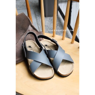 Sandal đế trấu SB04 Xanh xám