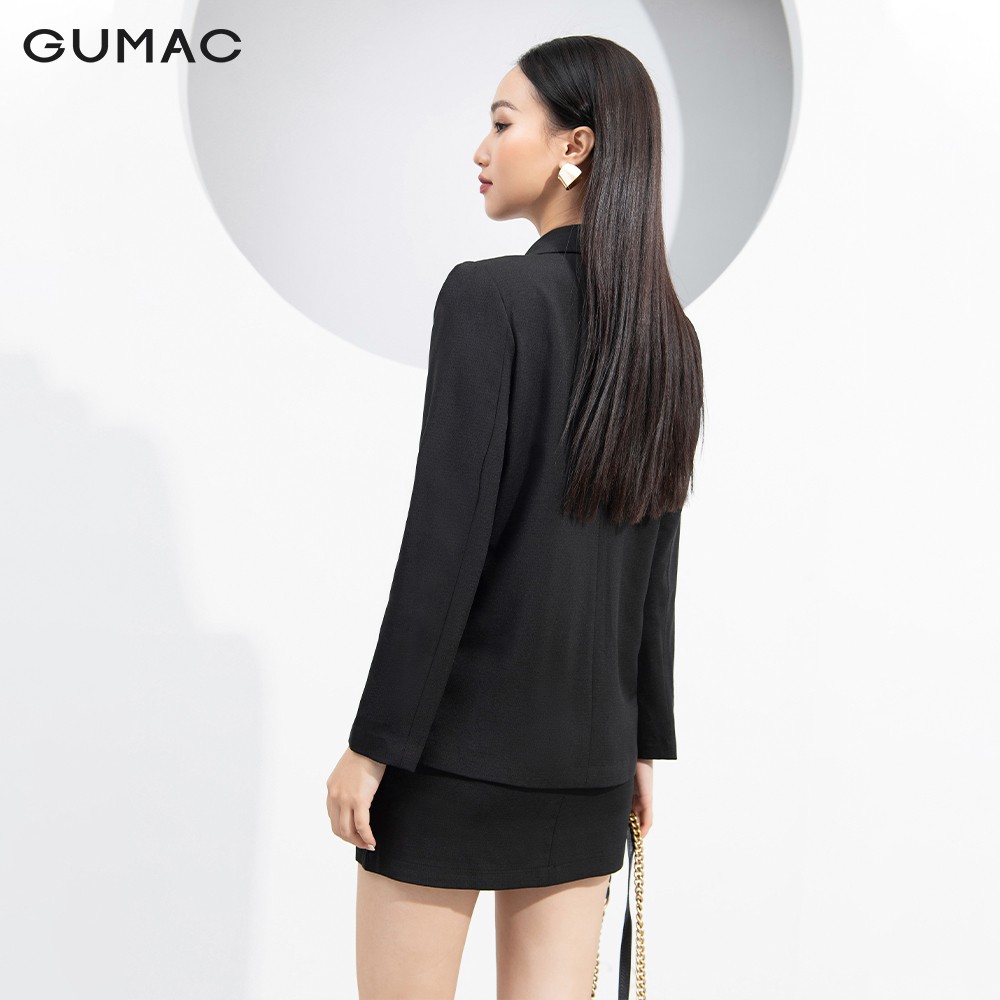 [Mã WABRGU72 giảm 10% tối đa 50k đơn 250k] Áo vest nữ cổ sam GUMAC đủ size, sang trọng thanh lịch AA10218