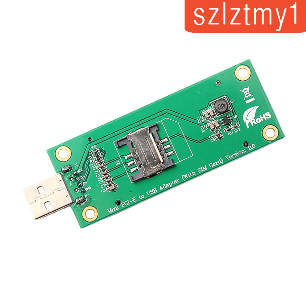 Mini PCIe WWAN Card to USB Adapter with SIM Slot for 3G / 4G Module Tester