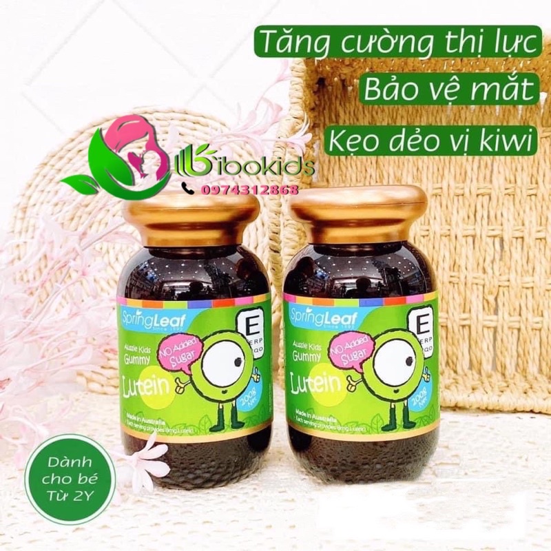 Gummy bổ mắt cho bé lutein spring leaf