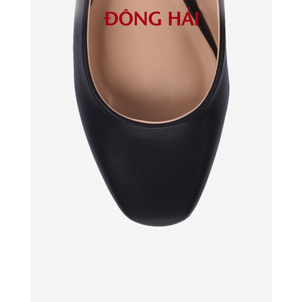 "TẶNG NGAY 30K khi theo dõi gian hàng trong T6 "Giày Búp Bê Đông Hải dáng slingback gót cao 3cm dễ phối đồ - G81D2