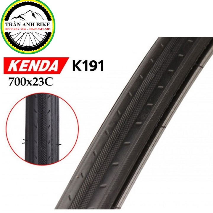 Vỏ lốp xe đạp KENDA K197 dành cho vành 700x23/28/32/38
