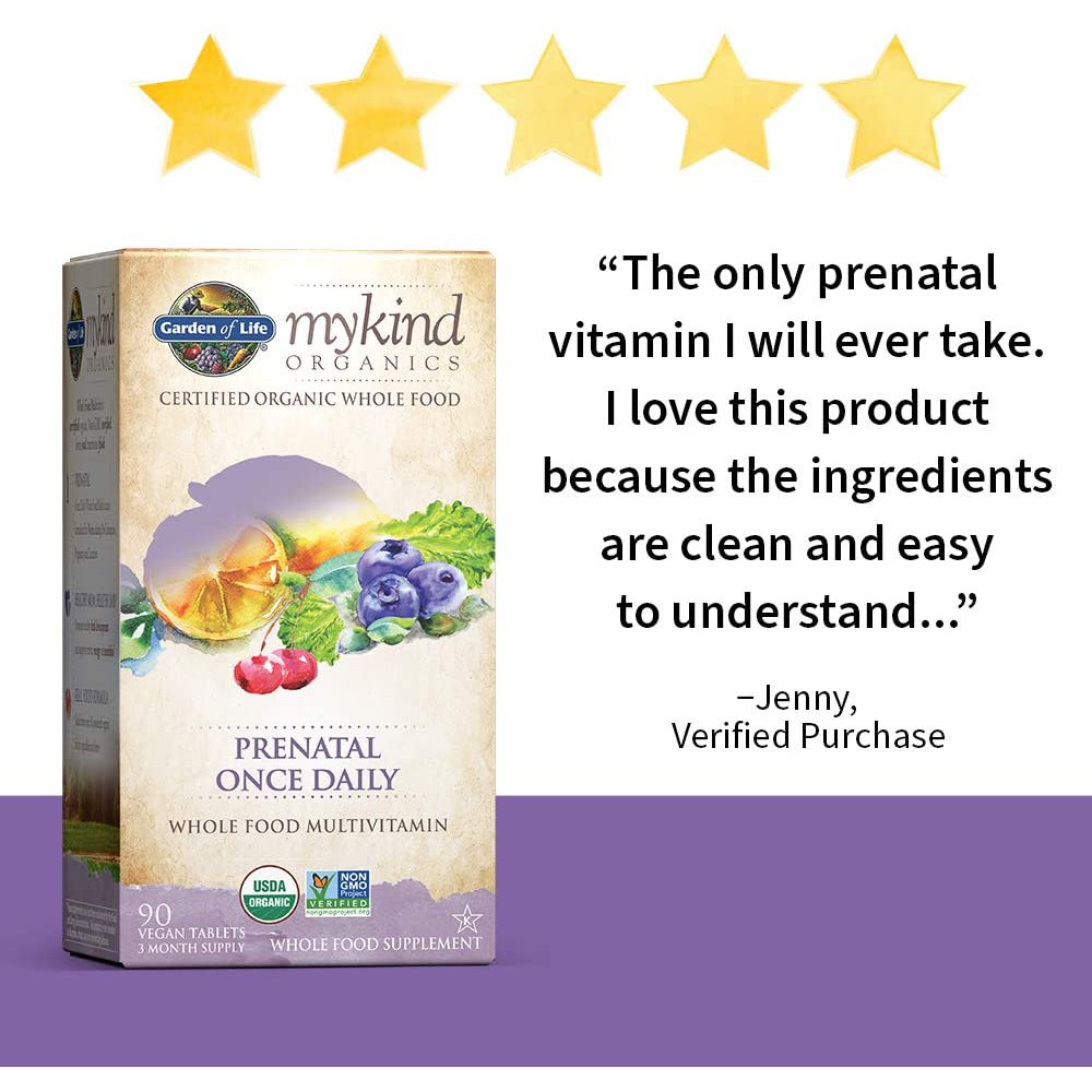 Mykind prenatal once daily Garden of Life