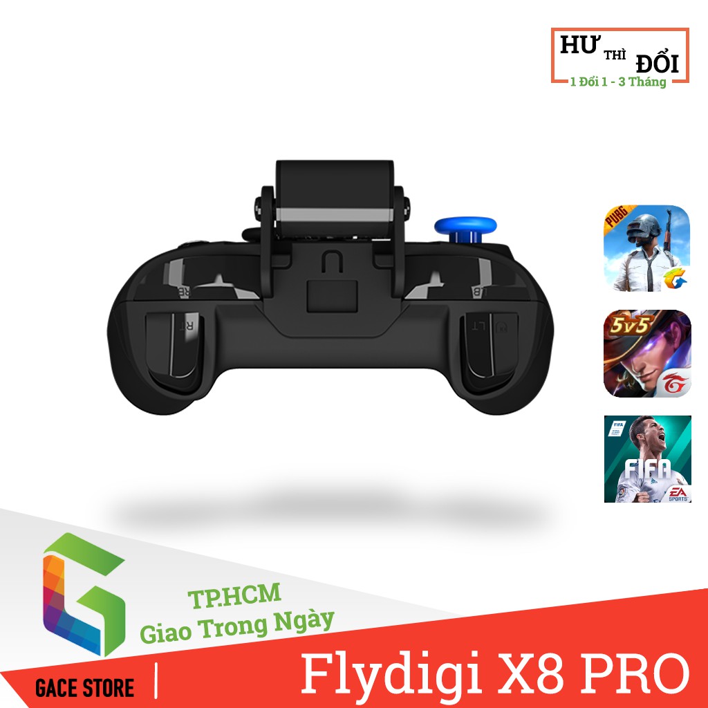 Flydigi X8 Pro | Tay cầm chơi tất cả các game trên iOS/Android | PUBG, Liên Quân, BoomM