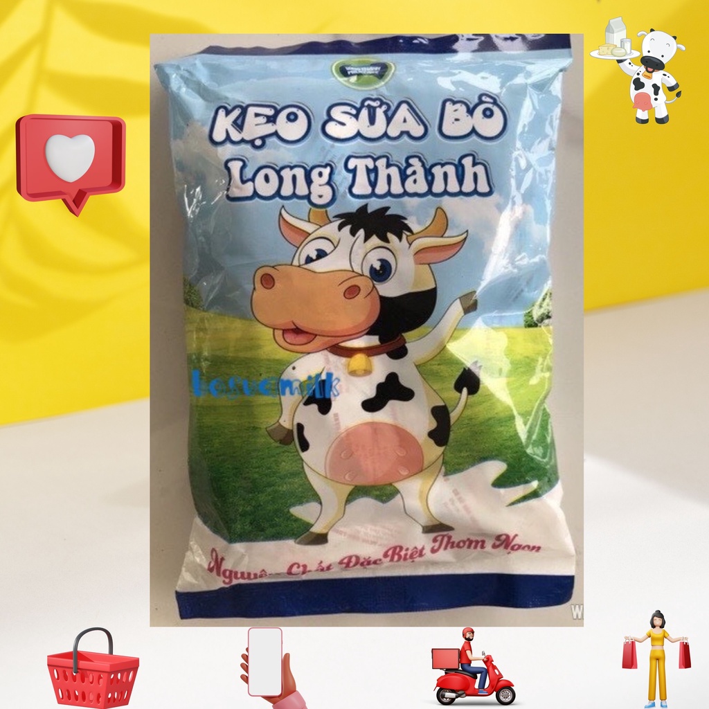 Kẹo sữa bò Long thành Milkcake thơm ngon bổ dưỡng