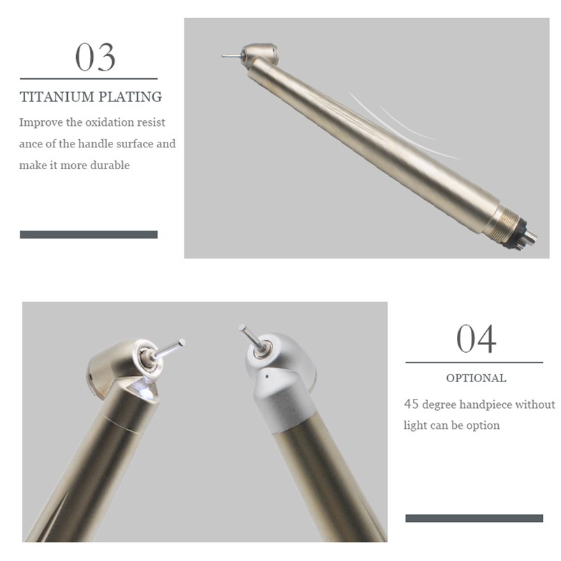 Dụng Cụ Nha Khoa Nút Nhấn 45 Độ Tốc Độ Cao Phù Hợp Với NSK 4 Lỗ