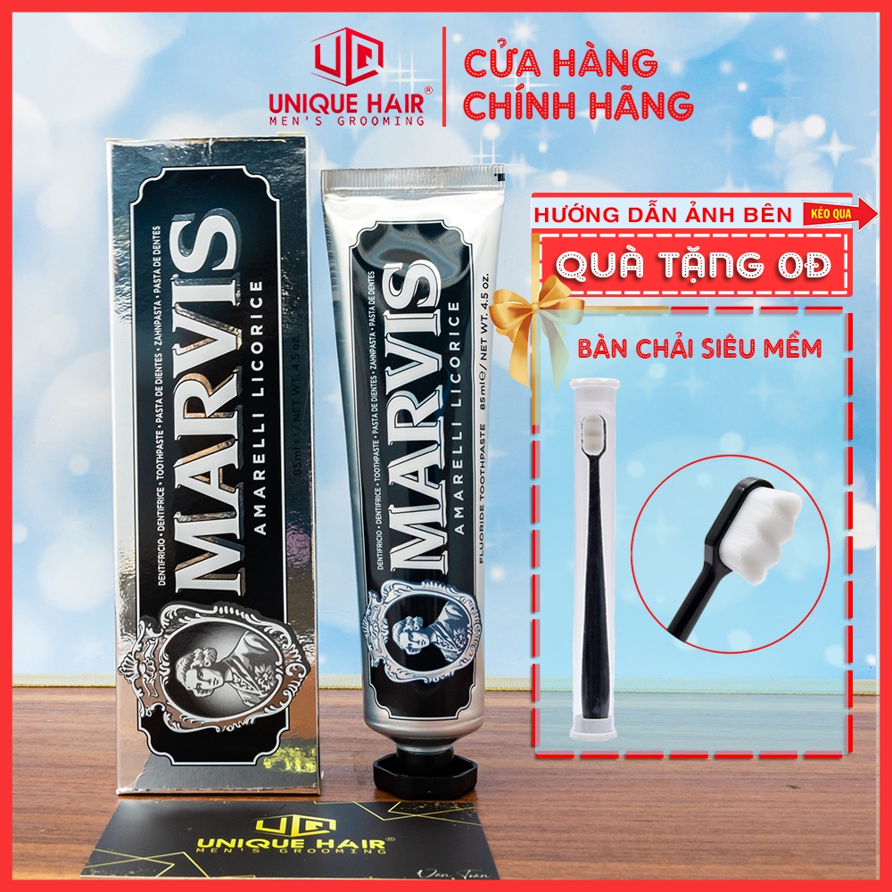 [Chính Hãng] Kem đánh răng cao cấp Marvis ý - 85ml 9 Hương vị - new 2021