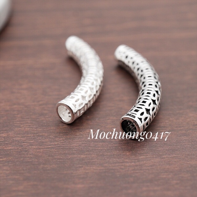 KHO SỈ  Charm ống bạc kim tiền - Hàng bạc tốt loại 1 cực đẹp PH299