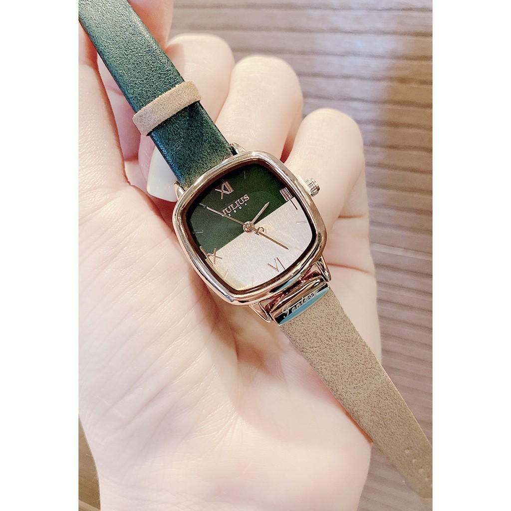 Đồng Hồ Nữ JA-1240 Julius Hàn Quốc Dây Da 4 Màu