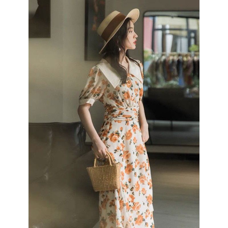 Váy hoa vàng cúc ngọc | BigBuy360 - bigbuy360.vn