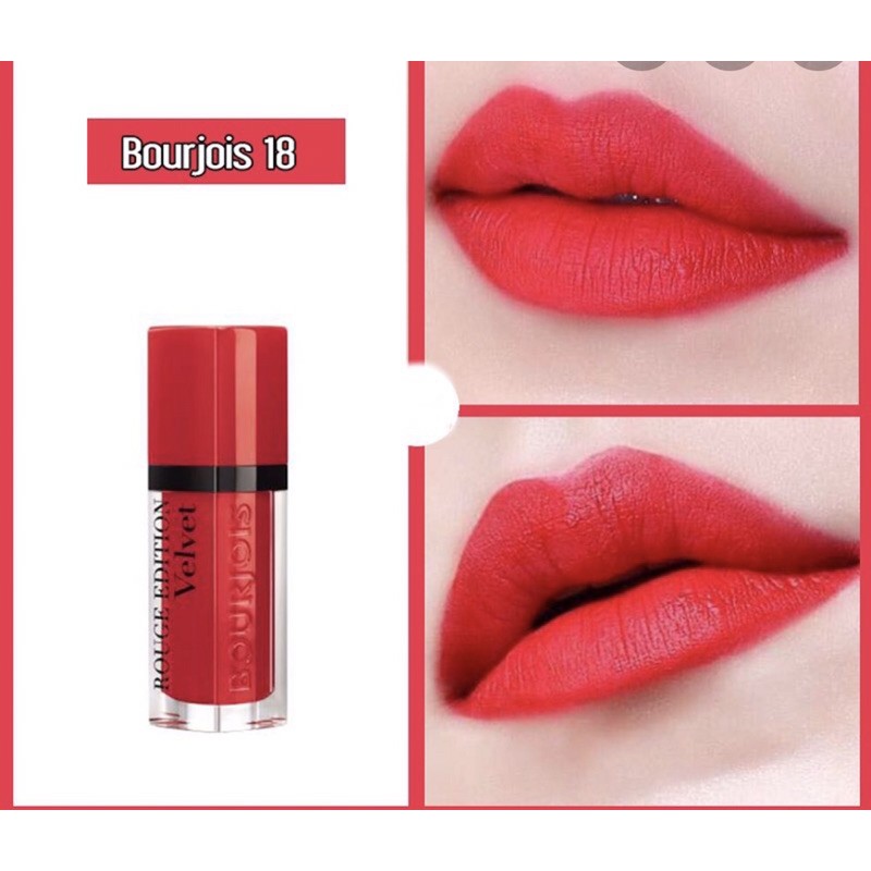 [Bill mỹ] Son kem Bourjois Rouge Edition Velvet- tester màu 18