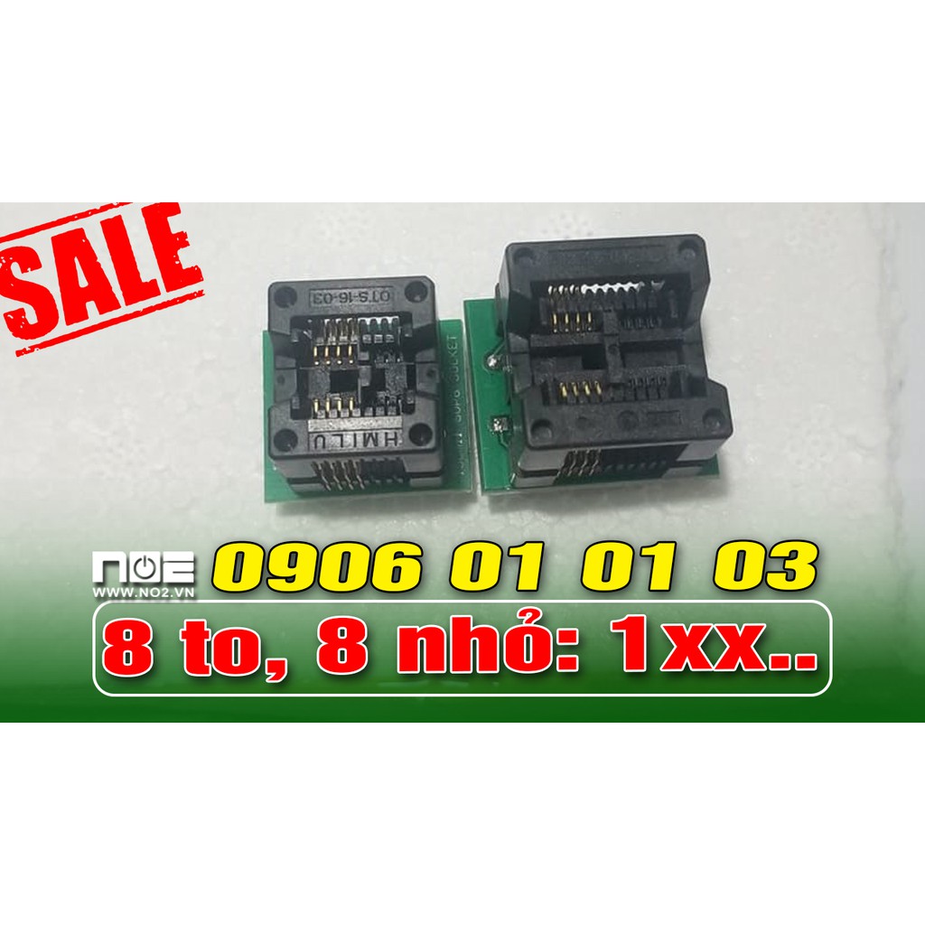 Đế nạp rom bios combo 8 chân to 8 chân nhỏ