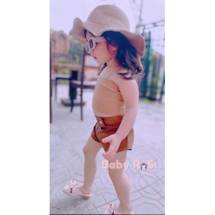 Quần đùi da ôm cho bé