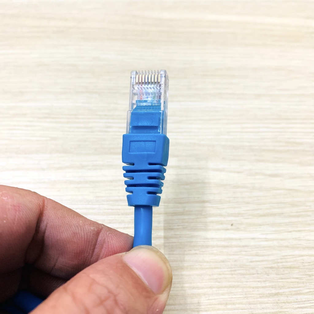 Patch Cord UTP CAT5e dài 2M - Màu vàng/Màu xanh