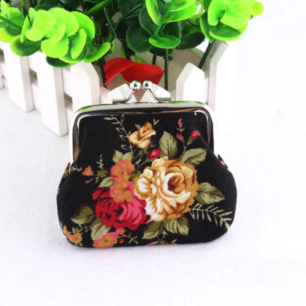 Ví đựng tiền họa tiết hoa phong cách cổ điển xinh xắn | BigBuy360 - bigbuy360.vn