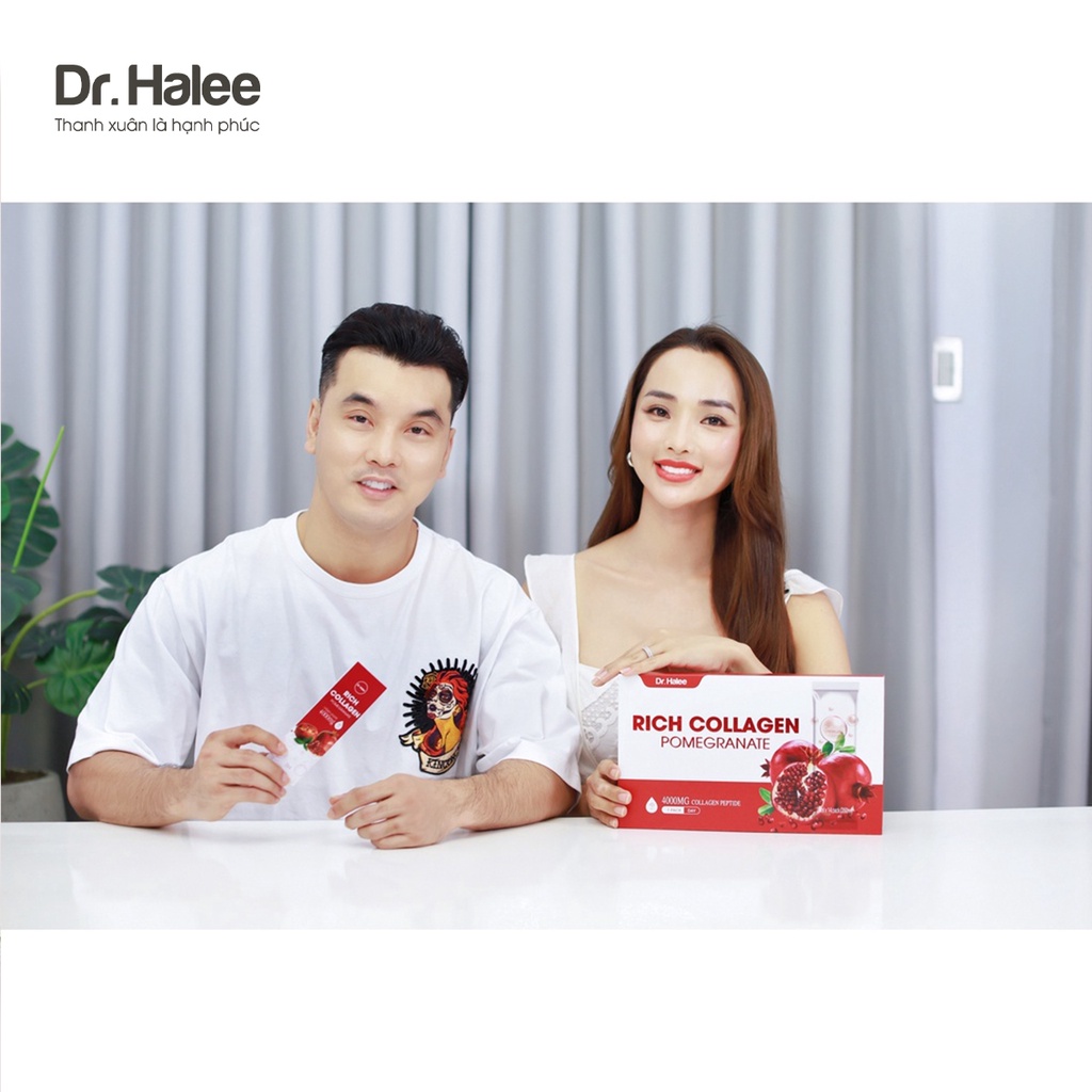 Nước uống collagen lựu đỏ Dr.Halee Pomegranate 4000mg chống lão hóa dạng gói 25ml x 14 gói