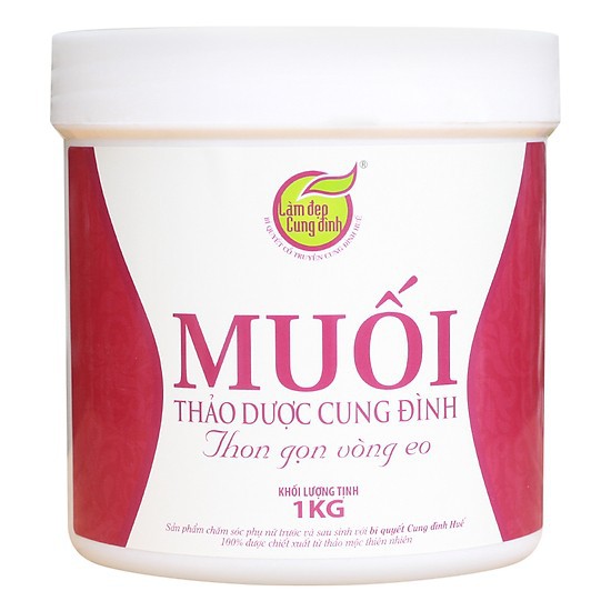 Muối thảo dược giảm eo Cung Đình