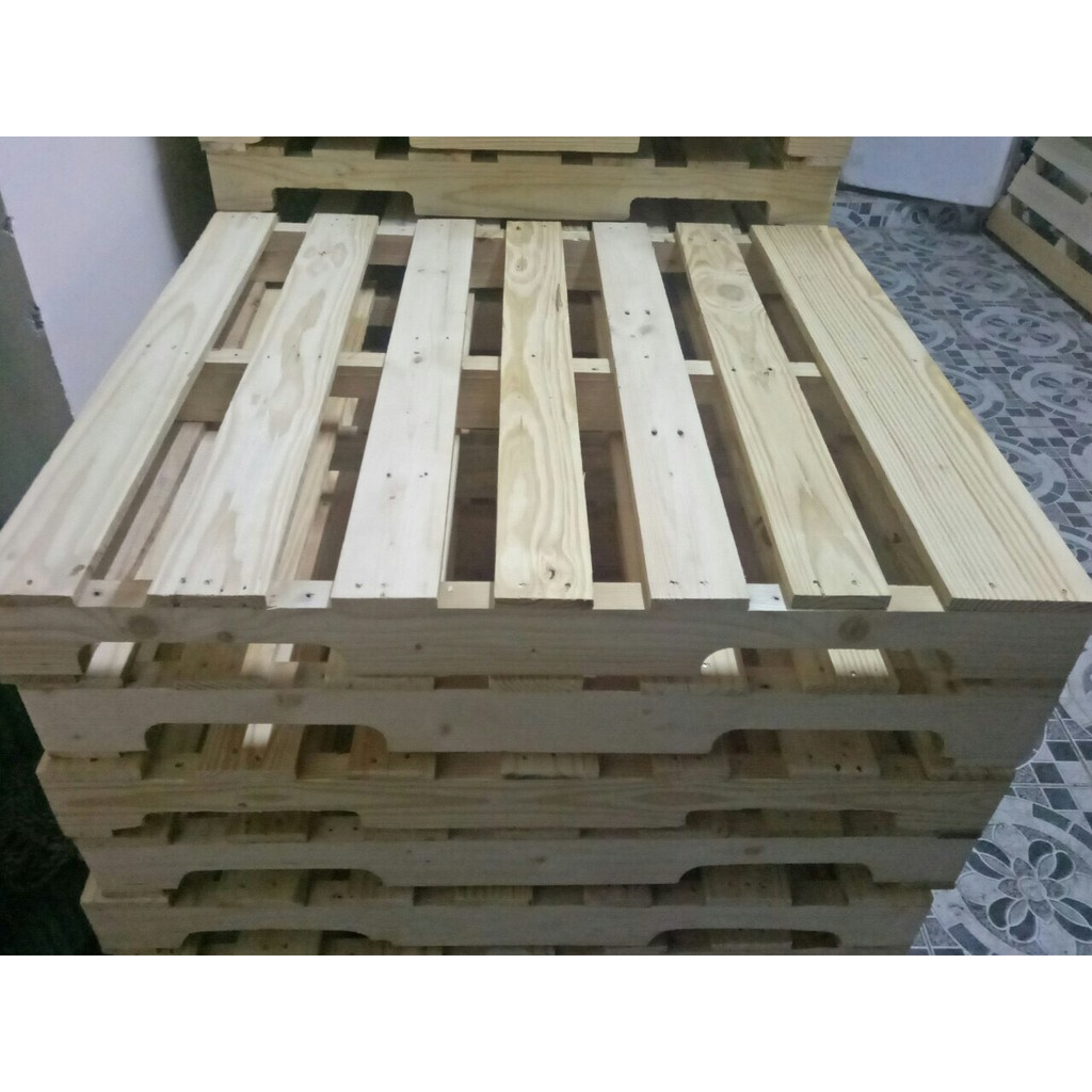 Giường Pallet Gỗ Thông Giá Xưởng 1m2 - 2m