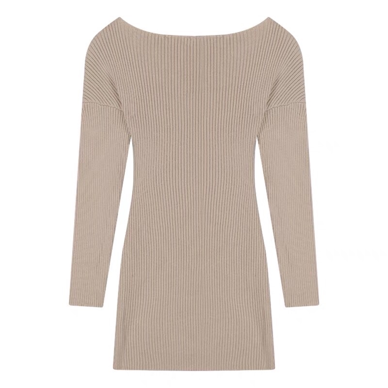 VÁY LEN BODY ĐẦM LEN BODY DÀI TAY TRỄ VAI