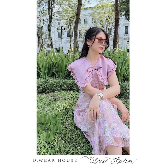 Váy voan Dwear tím lilac size M