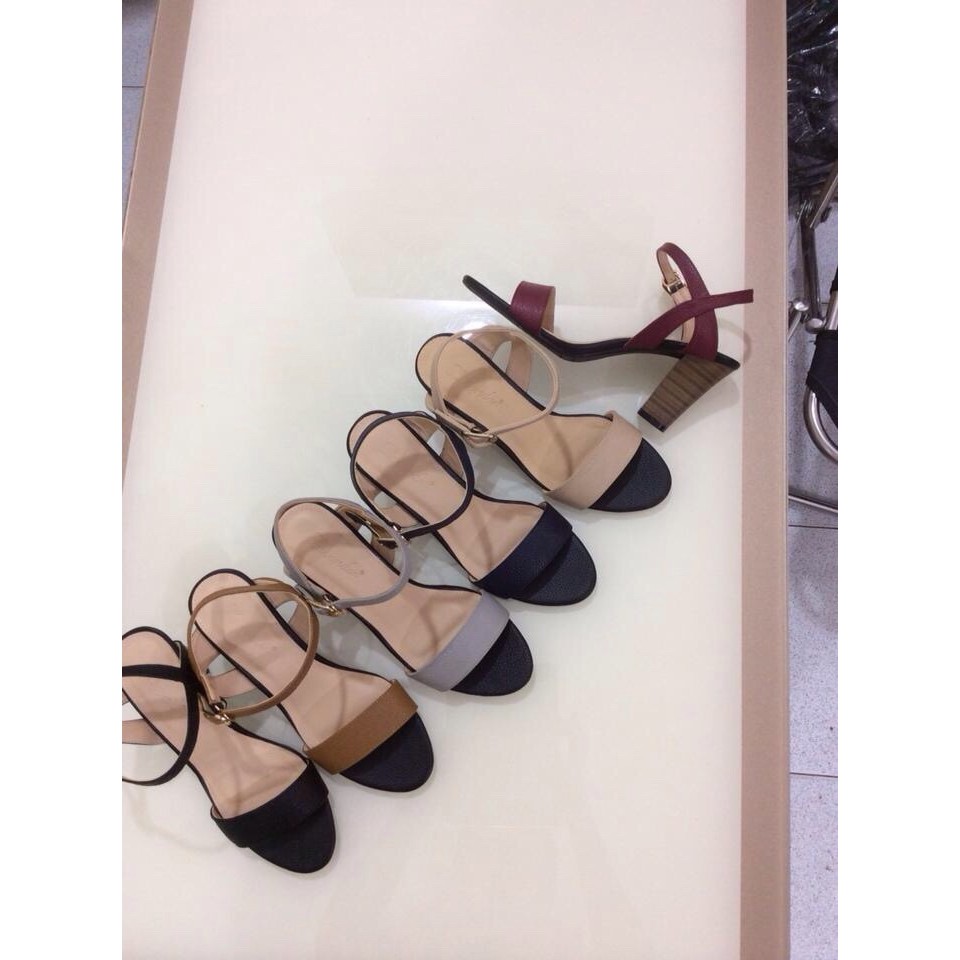 Sandal cao gót quai chéo