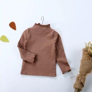 ÁO THUN COTTON CỔ CAO CHO BÉ