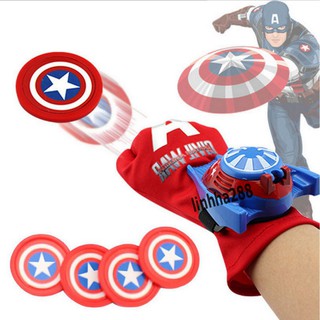 Găng tay bắn đĩa Avengers phim Biệt đội siêu anh hùng,đồ chơi,quà Sinh nhật cho trẻ em lứa tuổi 5+