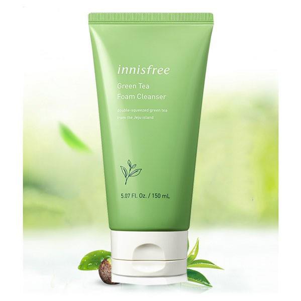 Sữa rửa mặt sạch sâu Innisfree trà xanh cleansing foam 150ml Auth Hàn Quốc