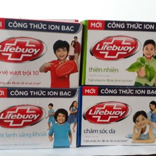 Xà bông cục lifebuoy 90g lốc 10 cục xanh dương