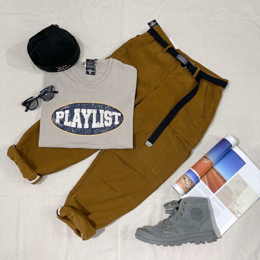 [Ảnh thật] Áo thun PLAYLIST cotton dáng rộng 137 | BigBuy360 - bigbuy360.vn