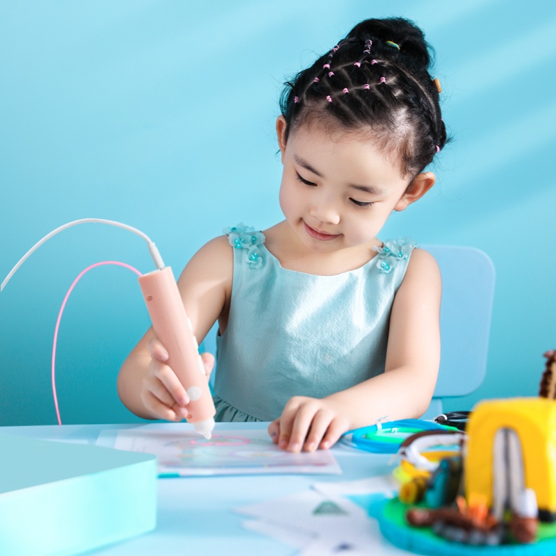 [LIFEMC02BPABAU -10% đơn 250K] Bút vẽ 3D Deli - cho bé sáng tạo - màu hồng/ xanh - 74850/ 74862