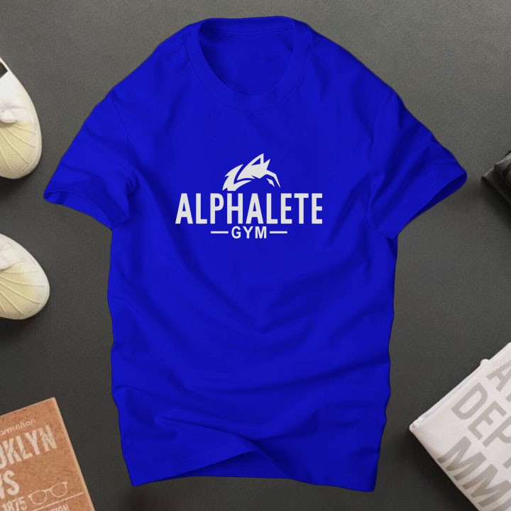 Áo thun nam cổ tròn basic Alpha vải cotton dày dặn, co giãn, tay ngắn| ur sport