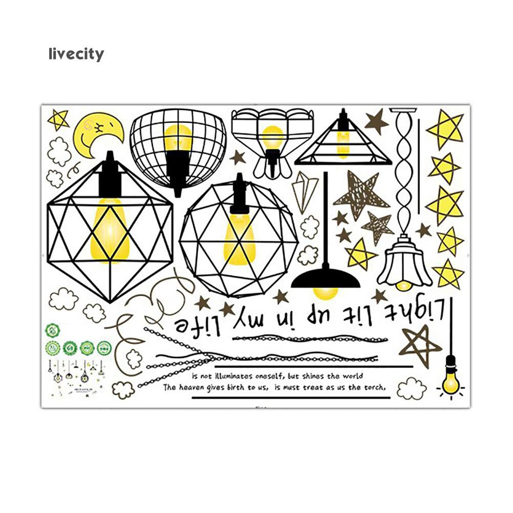 Sticker dán tường họa tiết hình ngôi sao và mặt trăng dùng trang trí phòng cho trẻ nhỏ | BigBuy360 - bigbuy360.vn