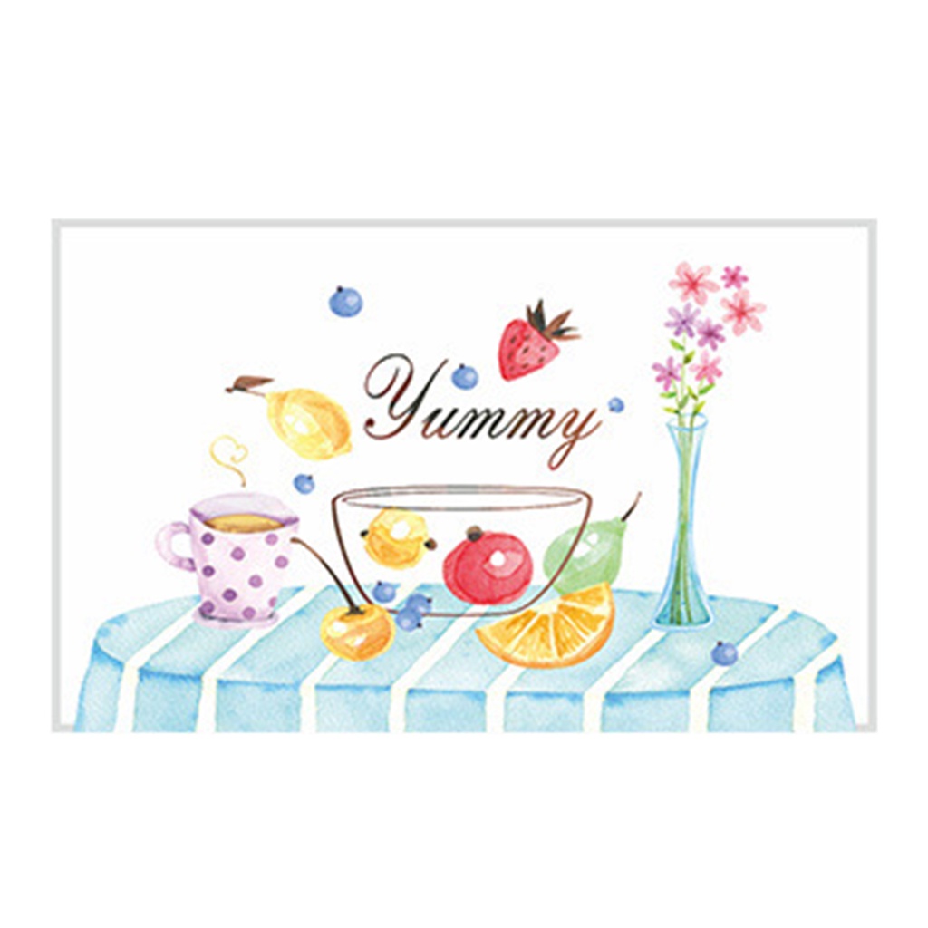 Sticker Dán Tường Chống Dầu Chống Ẩm Chống Dầu Họa Tiết Hoạt Hình Dễ Thương Cho Nhà Bếp