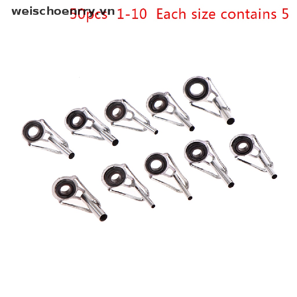 Ww 50 Cái / Hộp Kích Thước1-10# Bộ Dụng Cụ Sửa Chữa Cần Câu Cá DIY Chuyên Dụng