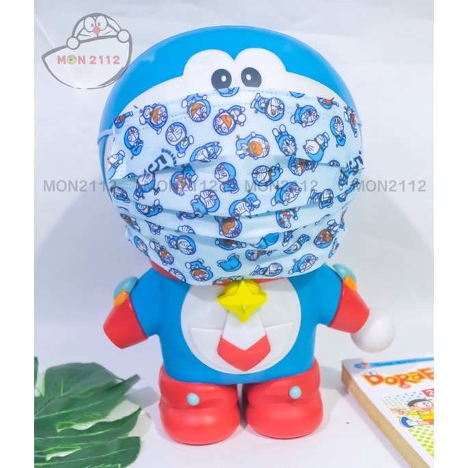 Set 10 Khẩu trang y tế 3D Doraemon Doremon hoạt hình dễ thương
