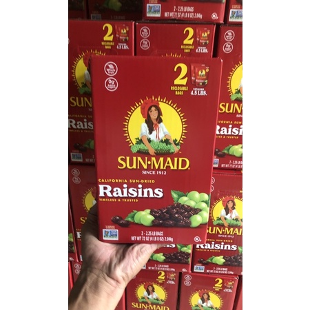 Nho khô Sun Maid Raisins 2.04kg - hộp giấy