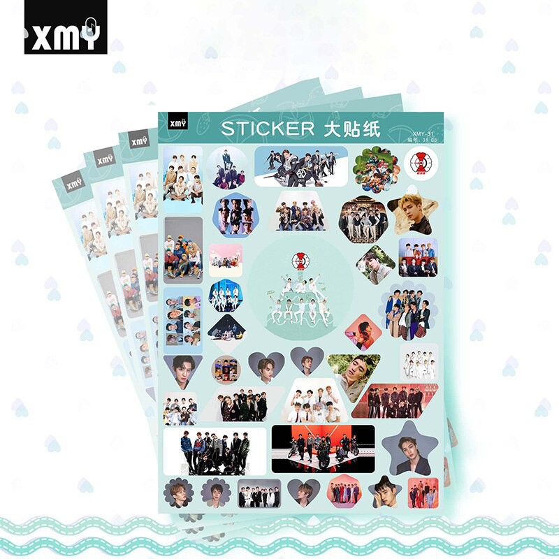 Set 12 hình dán EXO