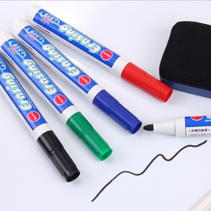 Bộ Bút Lông Trắng 4 Màu Sắc Có Thể Xóa Được Dành Cho Học Sinh/Văn Phòng/Học Sinh