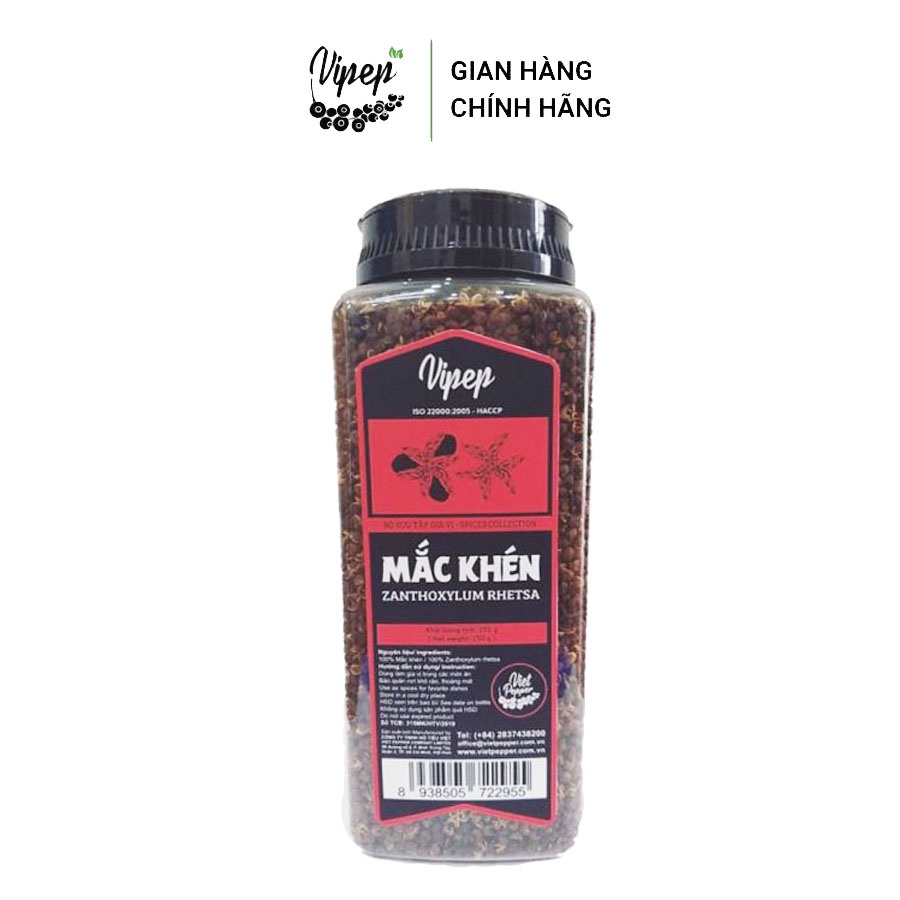 Hạt mắc khén Vipep 250g chuẩn gia vị rừng Tây Bắc chuyên dùng tẩm ướp đồ nước và pha đồ chấm ngon