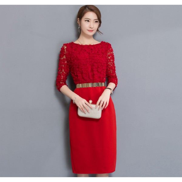 Đầm Dạ Hội Phối Ren Sang Trọng Cho Nữ | BigBuy360 - bigbuy360.vn