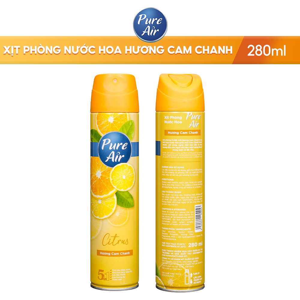 Xịt phòng hương nước hoa Pure Air 280ml