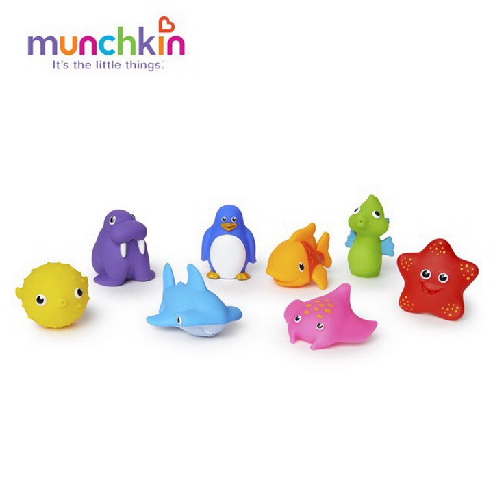 Đồ chơi nhà tắm - bộ sinh vật biển lớn Munchkin 8 con