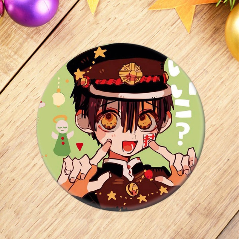 Ghim cài áo họa tiết hoạt hình Hanako-Kun bằng kim loại để trang trí quần áo/balo